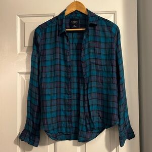 Blue American Eagle Flannel